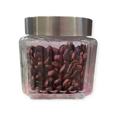 Стеклянная банка с крышкой 1100мл (24) арт. 5028 Прозрачный - фото