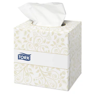 Tork Premium салфетки для лица в кубе ультрамягкие F1 белые 140278 Белый - фото