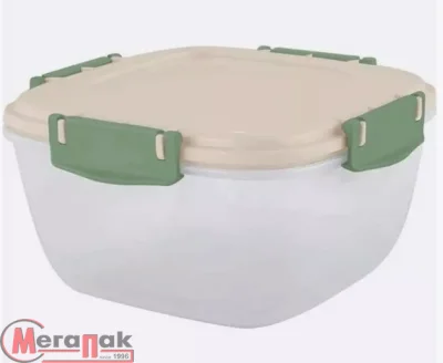 Контейнер для продуктов Green Republic герметичный 0,7л квадратный, лён, арт. SE2242GR Контейнер для продуктов Green Republic герметичный 0,7л квадратный, лён, арт. SE2242GR Прозрачный - фото