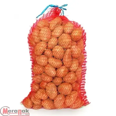 Мешок сетчатый 50*80 оранжевый 1/100 (40кг) Оранжевый - фото