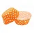 Набор бумажных форм для конфет Д35 Н20 оранж в горошек  BC1557OD 1/100 Оранжевый - фото