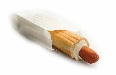Пакет бумажный для хот-дога белый французский, 100 шт Белый - фото