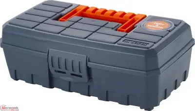 Бокс для хранения Blocker Techniker 9" серо-свинцовый/оранжевый, арт. BR365010026 Серый - фото