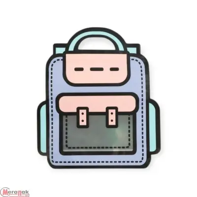 Пакет подарочный, с zip-lock застежкой, "Портфель", 24 х 28 + 8см, 10551189 Разноцветный - фото