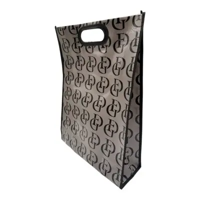 Сумка Эко с проруб. ручкой 32*42*12 черн/бел (5 микс), 3242 Микс - фото