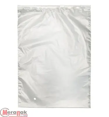 Пакет ПВД с бегунком 80 мкм 25*30 матовые, 1/50 Белый - фото