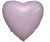 Шар с клапаном Agura (9''/23 см) Мини-сердце, Орхидея, 1 шт. в уп.(гел не надув) Сиреневый - фото