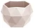 Кашпо "Топаз" (2,5л.) Цв. Кремовый, (Арт. КШ-9144) Кремовый - фото