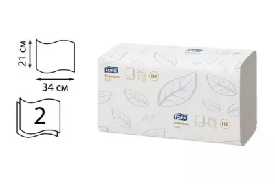 Tork Premium Xpress листовые полотенца Multifolld мягкие H2 белые 100288 Белый - фото