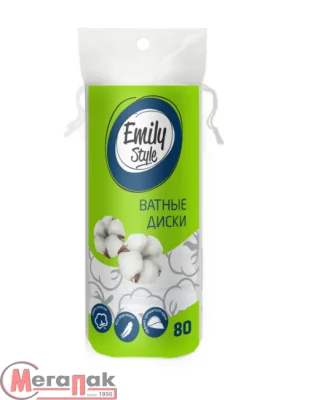Ватные диски 80шт, Emily Style, арт. С0006517  - фото