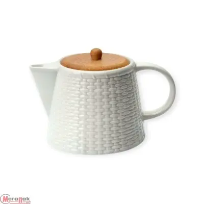 Чайник заварочный фарфоровый Factura, 650 мл ATMOSPHERE, арт AT-K854 Белый - фото