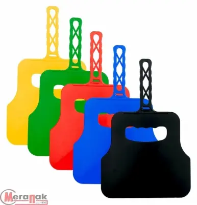 Веер-опахало для розжига угля с ручкой, размер 310х200 мм, пластик, 701751 (16) Микс - фото