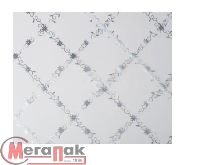 Силиконовое покрытие Dekorelle 208-S, размер 0,8x20м, серебро/прозр.фон Серебро - фото