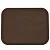 Поднос прямоугольный нескользящий, полиэтилен, 31*41см, коричневый 1216PTBR Коричневый - фото