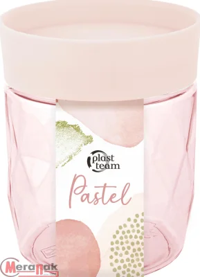 Банка для сыпучих продуктов Plast Team Pastel 0,5л персиковая карамель, арт. PT170110040 Персиковый - фото