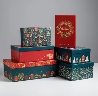 Коробка "С Новым годом" 18*11*6,5 см, 5040789/7 Разноцветный - фото