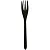 Вилка столовая 17,3см черная матовая 1/50 ПП Премиум, арт.4032 Черный - фото