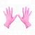 Перчатки из розов.нитрила б/прис. М Розовый - фото