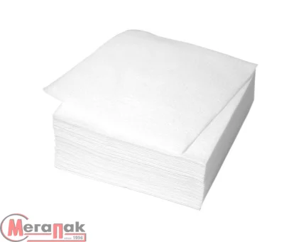 Салфетки бумажные белые Бюджет, пакет 48 упаковок по 100шт Белый - фото