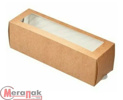 ТЦ50штКоробка карт с окном д/печенье ECO MB 6 Коричневый - фото