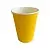 Стакан бумажный 350мл для горячего желтый 50шт, арт. 00000001212/103002 Желтый - фото