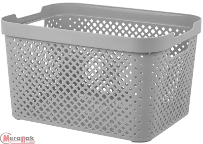 Корзина для хранения Plast Team STOCKHOLM, 15 л серый шторм, PT501911025 (5) Серый - фото