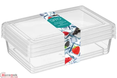 Комплект контейнеров для заморозки "Asti" прямоугольных 0,75л х 3 шт. (бесцветный), арт. 221100801/00 Прозрачный - фото