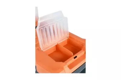 Ящик для инструментов Blocker Expert 20" с металлическими замками серо-свинцовый/оранжевый  - фото