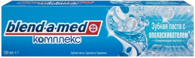 Зубная паста BLEND A MED Комплекс с ополаскивателем "Освежающая чистота" (Перечная мята, 100 мл)  - фото