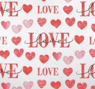 Бумага глянцевая в листах "LOVE", 70 × 100 см  - фото