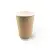 Стакан бумажный для горячего двухслойный 450 мл Крафт 20шт Коричневый - фото