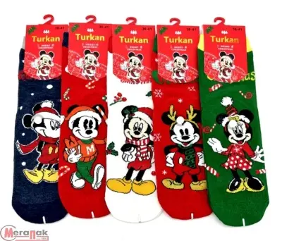 Носки женские TURKAN новогод. арт. 516 Разноцветный - фото