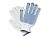 Перчатки х/б белые Р с ПВХ Профи 1/10 (20) (арт 27000)  - фото