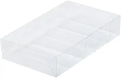 Коробка для эклеров с пластиковой крышкой 250*150*50мм прозрачная, 5 шт Прозрачный - фото
