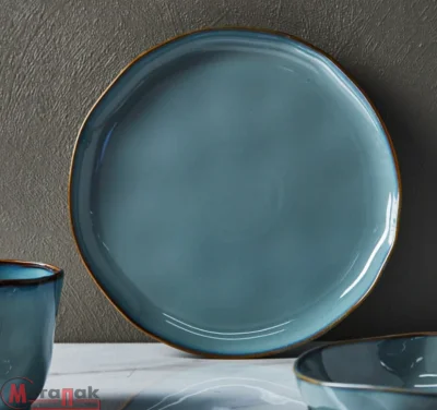 Тарелка обеденная Ivlev Chef Органика 26х2,5см, фарфор, серый арт. 816-381 Серый - фото