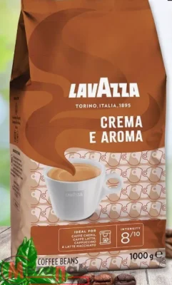 Кофе в зернах "LAVAZZA CREMA E AROMA" 1 кг, 1/6  - фото