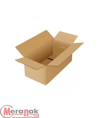 Коробка из гофрокартона трёхслойная, 310*160*160 мм  - фото