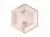 Набор бумажных тарелок «Листочки» розовый d23см, 6 шт Розовый - фото