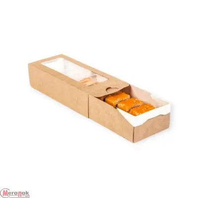 ТЦ50штКоробка карт с окном 170*70*40ммECO CASE 500 Коричневый - фото