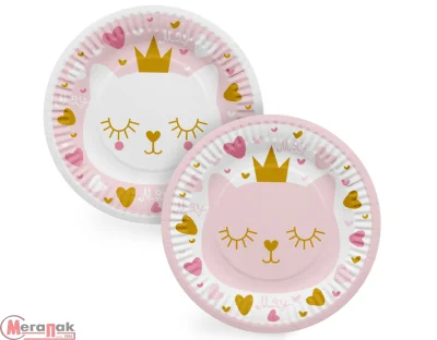Тарелки (7''/18 см) Котенок Принцесса, 6 шт, арт. 77434 Тарелки (7''/18 см) Котенок Принцесса, 6 шт, арт. 77434 Розовый - фото