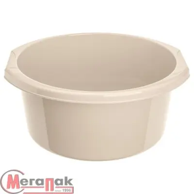 Таз 11л, цвет МИКС, голубой / бежевый  Разноцветный - фото