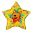 Шар фольга(2) (22''/56 см) Звезда, Три Кота, Компот, 1 шт. в уп.  - фото