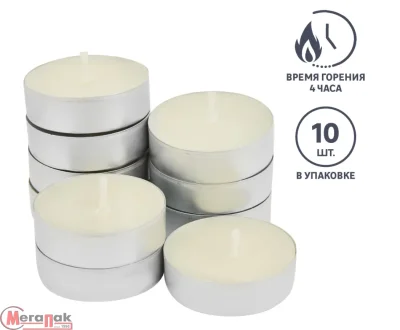 Свечи чайные аром. Ваниль 10 шт 89369087, 82927633 (36)  - фото