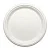 Тарелка эко круглая белая d18 1/50, арт. JS-P007 Белый - фото