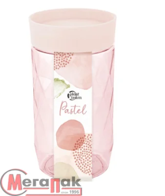 Банка для сыпучих продуктов Plast Team Pastel 1л персиковая карамель, арт. PT170210040 Персиковый - фото