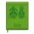 Дневник школьный "АНАНАСЫ" в твёрдом переплете с поролоном А5+, 96 листов Зеленый - фото