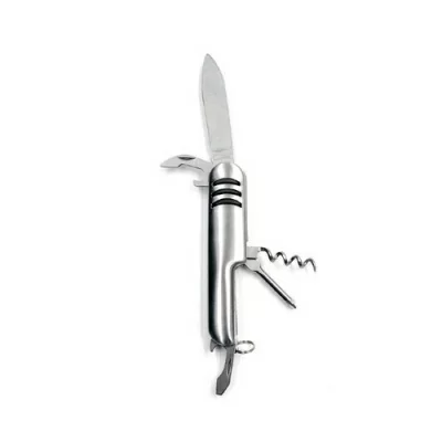 Нож мультитул "СЛЕДОПЫТ" 5 предметов (арт. PF-MT-11) Серебро - фото