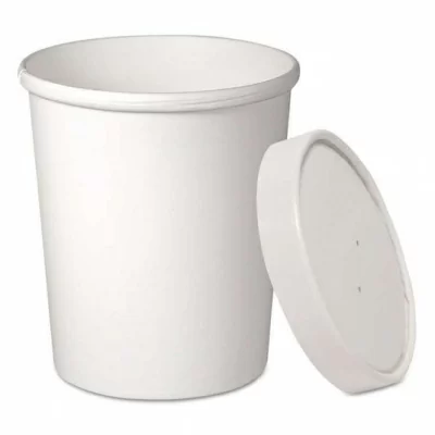 Крышка для стакана для супа белая d115мм, 25 шт Белый - фото