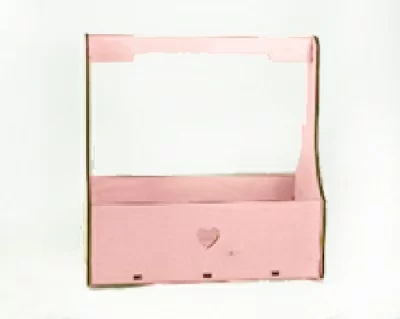 Ящик для цветов №3, розовый  - фото