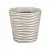 Кашпо ДЮНА  D255мм H 240мм 8,5л  Кремовый М 3400 (5) Кремовый - фото